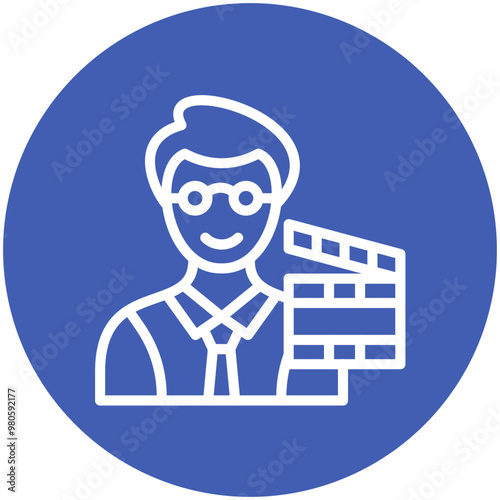Casting vector icon illustration of Filmmaking iconset.