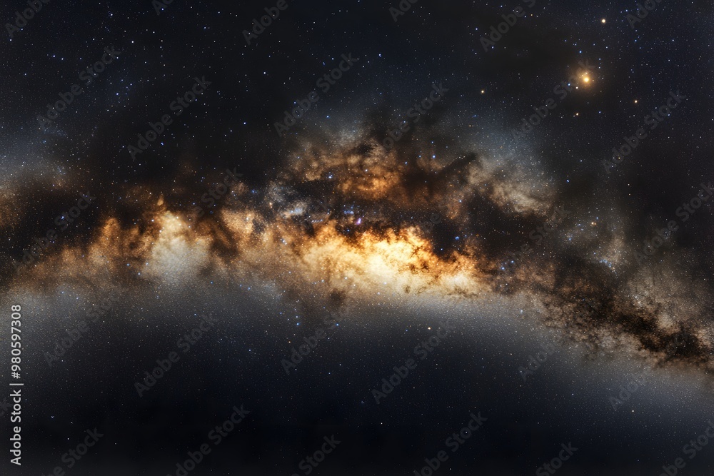 Starry sky, Milky Way galaxy at the center of the frame, dark background Starry sky, Milky Way galaxy at the center of the frame, dark background