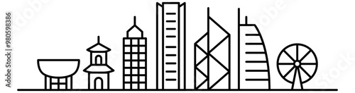 Hong kong graphic background