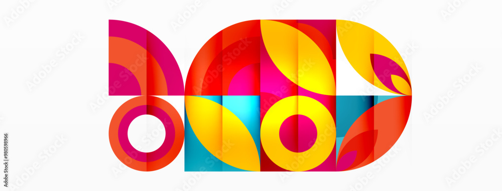 Circles and petals. Geometric beautiful abstract minimal template for Wallpaper, Banner, Background, Card, Book Illustration, landing page Circles and petals. Geometric beautiful abstract minimal template for Wallpaper, Banner, Background, Card, Book Illustration, landing page
