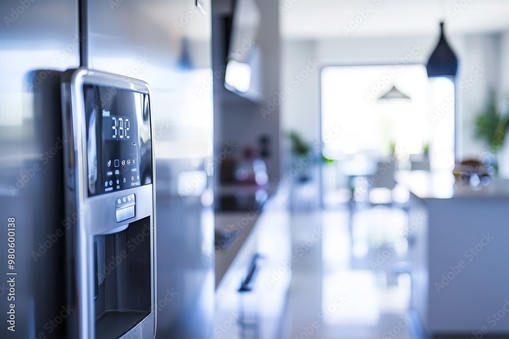 Modern kitchen appliances with digital displays, showcasing sleek design and advanced technology for a contemporary and innovative home cooking experience. Modern kitchen appliances with digital displays, showcasing sleek design and advanced technology for a contemporary and innovative home cooking experience.