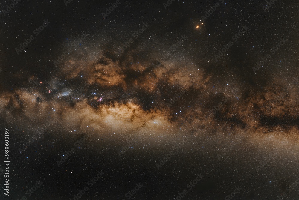 Starry sky, Milky Way galaxy at the center of the frame, dark background Starry sky, Milky Way galaxy at the center of the frame, dark background