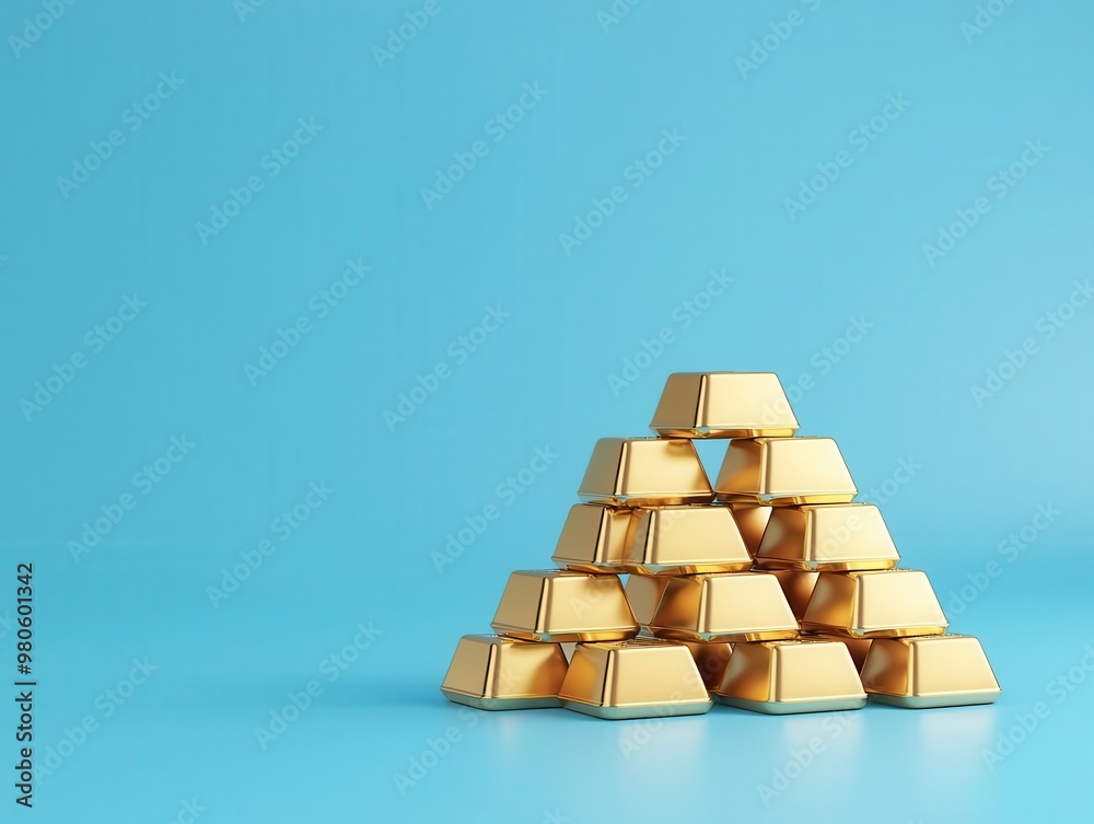 A growing mountain of money, gold bars, and investments, symbolizing the abundance of wealth through careful management A growing mountain of money, gold bars, and investments, symbolizing the abundance of wealth through careful management
