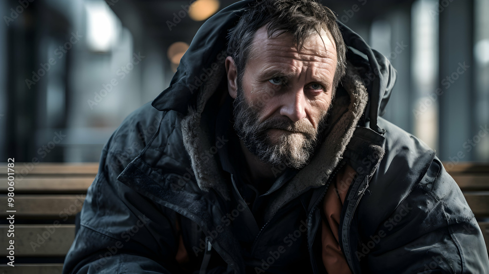A visual narrative of hope with a homeless individual A visual narrative of hope with a homeless individual