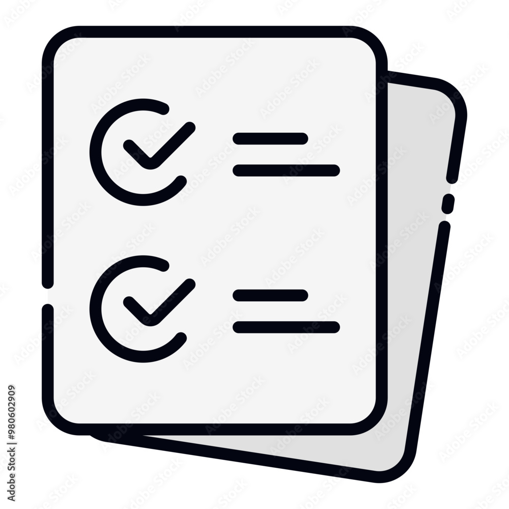 Checklist filled line icon Checklist filled line icon