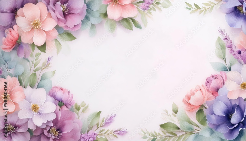 Delicate floral border Delicate floral border