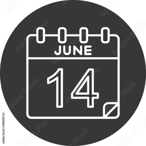 14 June Vector Icon Design