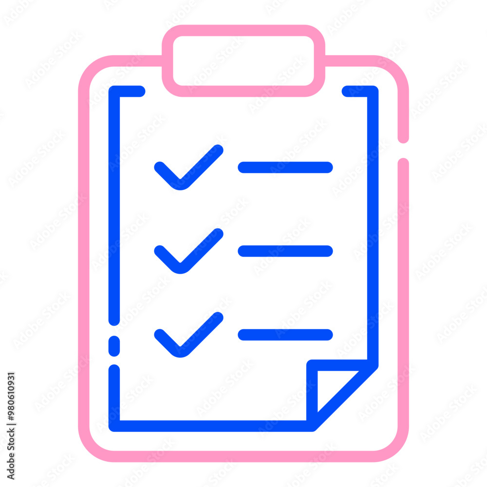 Assignments line duo tone icon