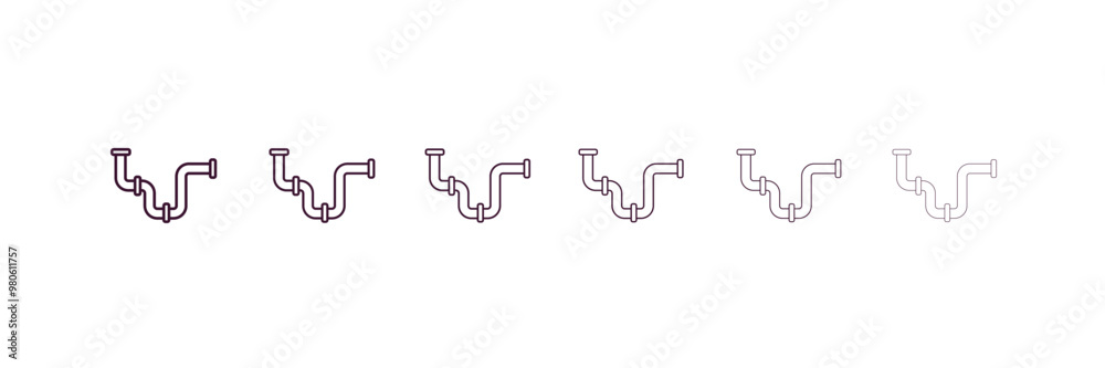 shirt outline icon. Linear vector from nautical concept. 6 different line style shirt icon included thin, light, regular, medium, bold, black shirt outline icon. Linear vector from nautical concept. 6 different line style shirt icon included thin, light, regular, medium, bold, black