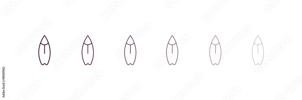 big anchor outline icon. Linear vector from nautical concept. 6 different line style big anchor icon included thin, light, regular, medium, bold, black big anchor outline icon. Linear vector from nautical concept. 6 different line style big anchor icon included thin, light, regular, medium, bold, black