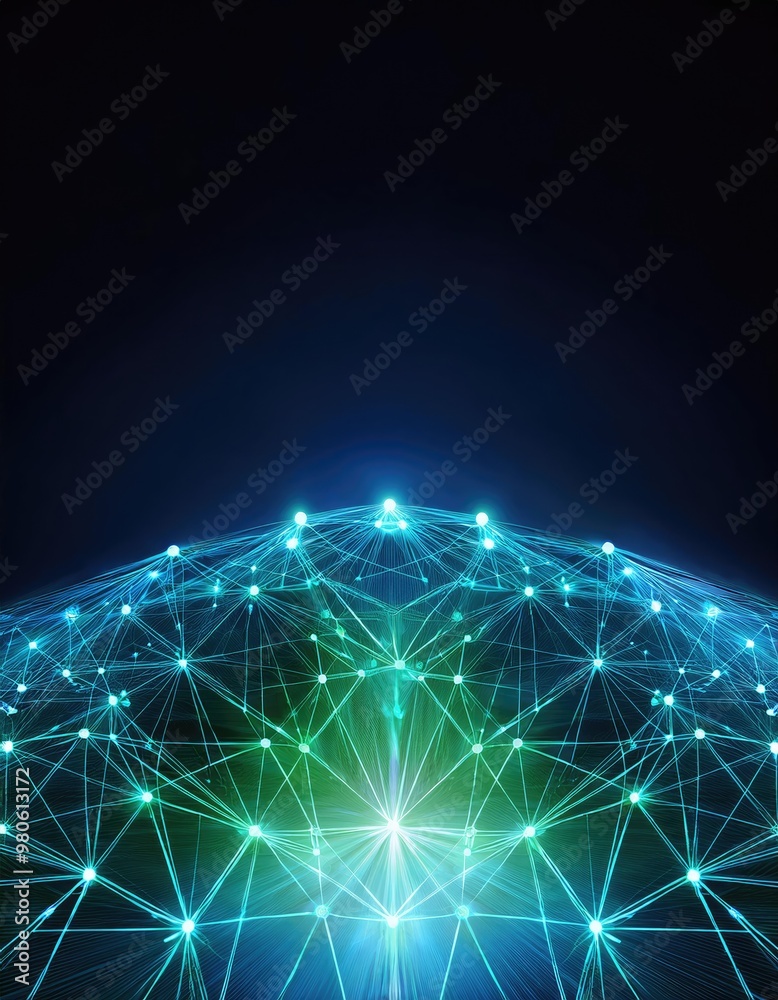 Abstract glowing network Abstract glowing network