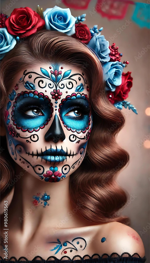 Catrina, día de los muertos día de los muertos, mexican culture, generative ai Catrina, día de los muertos día de los muertos, mexican culture, generative ai