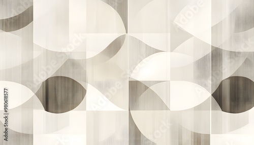 Clean, sharp geometric patterns in neutral tones, giving off a sleek, modern vibe
