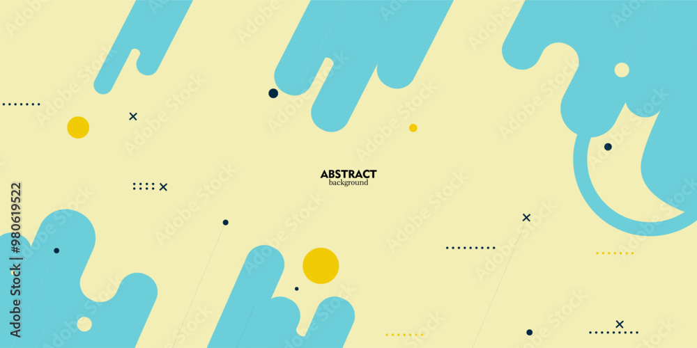 flat geometric modern background.with bright blue colorful.