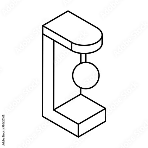 An icon design of arcade punching game 