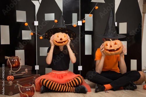 Halloween photo shoot in the studio