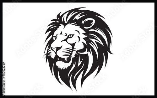 Wallpaper Mural Lion - High Quality Vector Logo - Vector illustration ideal for  Torontodigital.ca