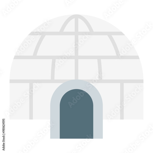 Igloo flat icon