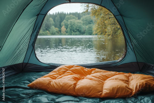 Open Zipper Of A Camping Te...