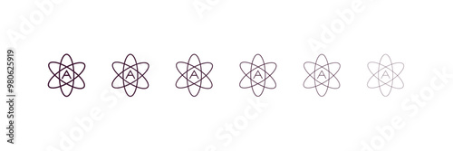 Tableau sur toile atheism outline icon