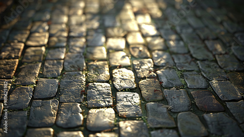 texture of stone pavement