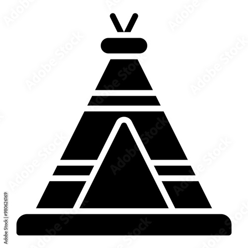 Teepee glyph icon