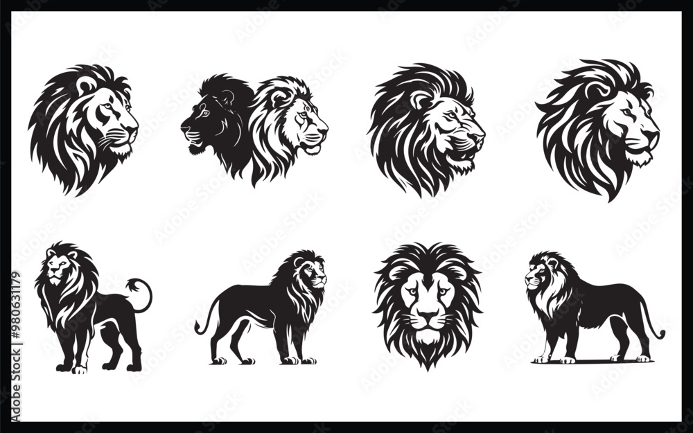Fototapeta premium Lion - High Quality Vector Logo - Vector illustration ideal for T-shirt graphic 