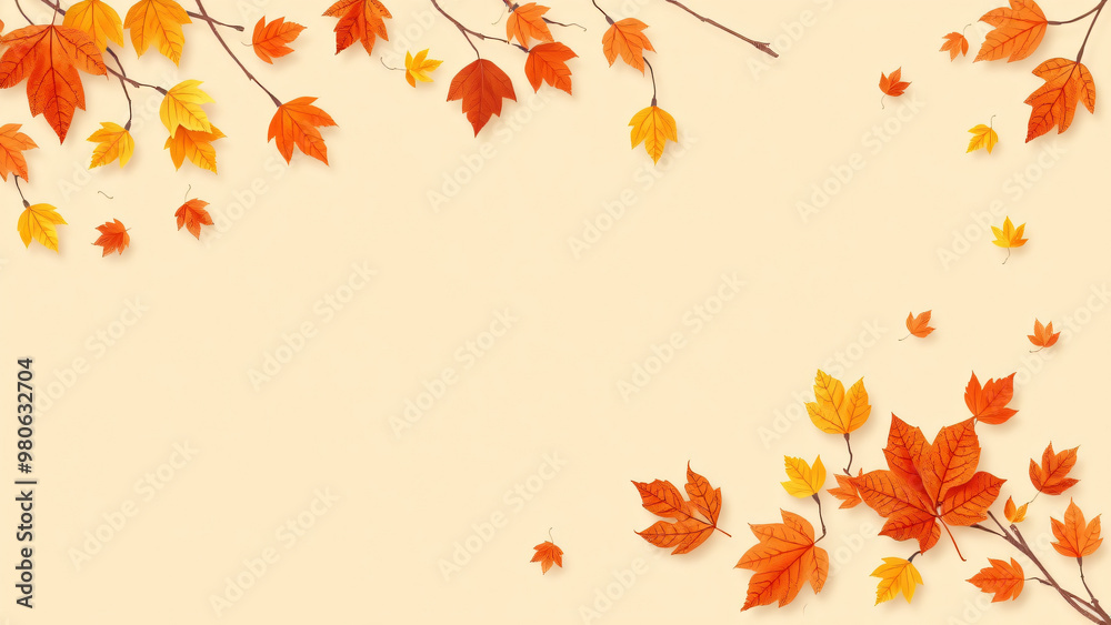 Fall sale banner template on a beige background with copy space for the online promotion of autumn products, shopping mall offer, Autumn shopping concept, Fall sale banner template on a beige background with copy space for the online promotion of autumn products, shopping mall offer, Autumn shopping concept,
