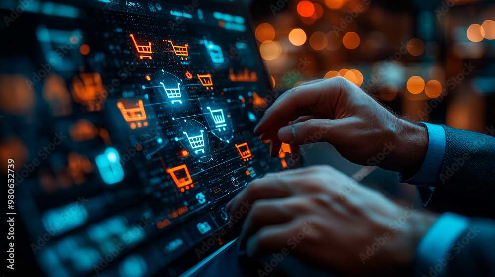 Digital Interface Touch Interaction with Holographic Icons Digital Interface Touch Interaction with Holographic Icons