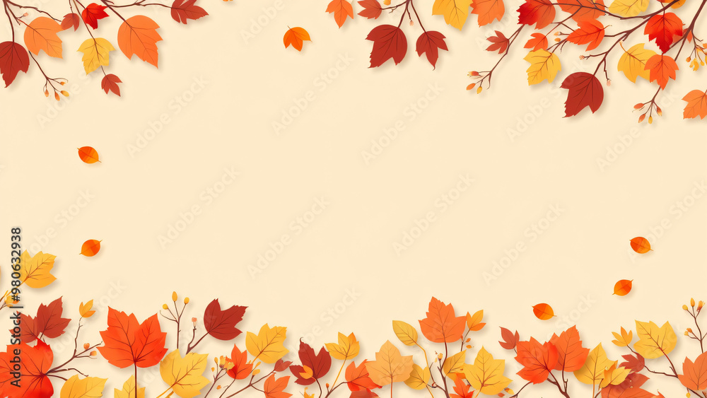 Fall sale banner template on a beige background with copy space for the online promotion of autumn products, shopping mall offer, Autumn shopping concept, Fall sale banner template on a beige background with copy space for the online promotion of autumn products, shopping mall offer, Autumn shopping concept,