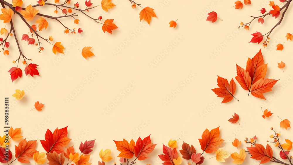Fall sale banner template on a beige background with copy space for the online promotion of autumn products, shopping mall offer, Autumn shopping concept, Fall sale banner template on a beige background with copy space for the online promotion of autumn products, shopping mall offer, Autumn shopping concept,