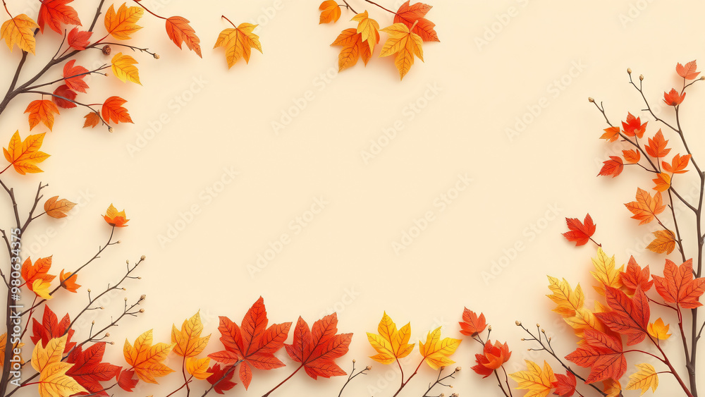 Fall sale banner template on a beige background with copy space for the online promotion of autumn products, shopping mall offer, Autumn shopping concept, Fall sale banner template on a beige background with copy space for the online promotion of autumn products, shopping mall offer, Autumn shopping concept,