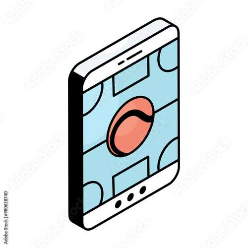 Trendy design icon of mobile sport 