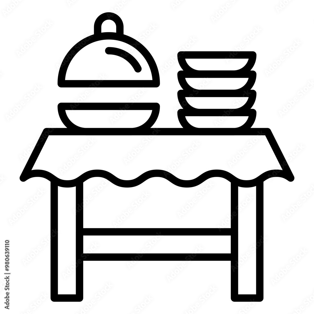 Custom Catering icon style