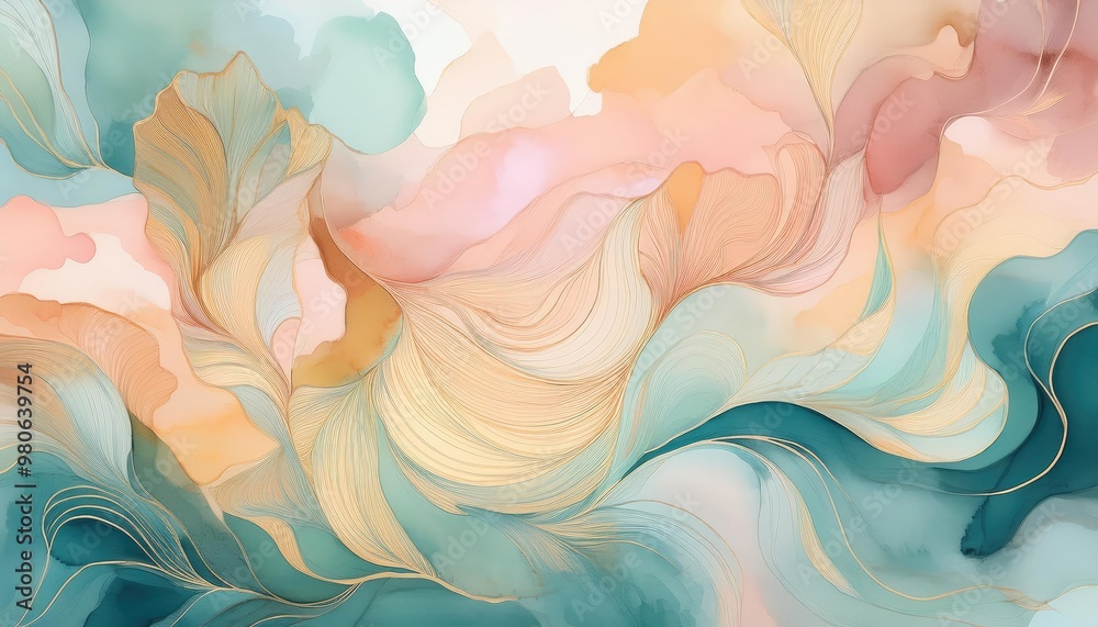 Abstract art with swirls of color. Abstract art with swirls of color.