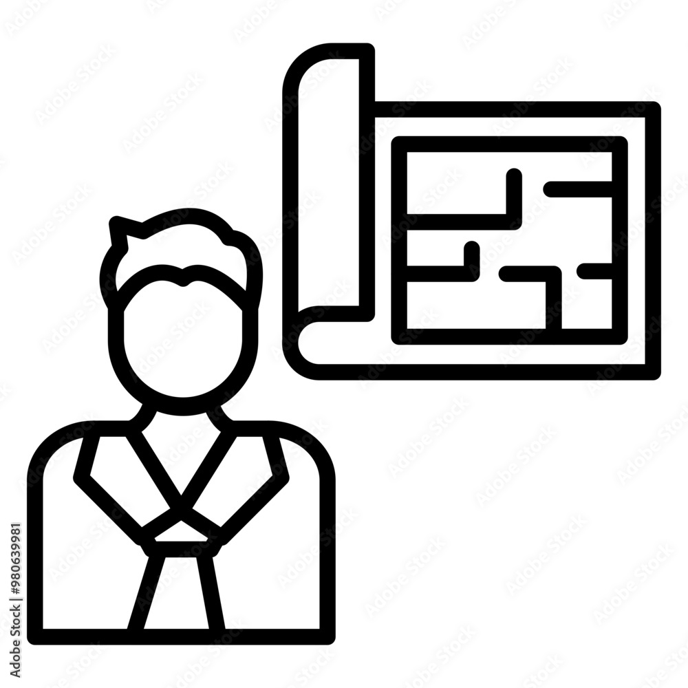 Architect icon style Architect icon style