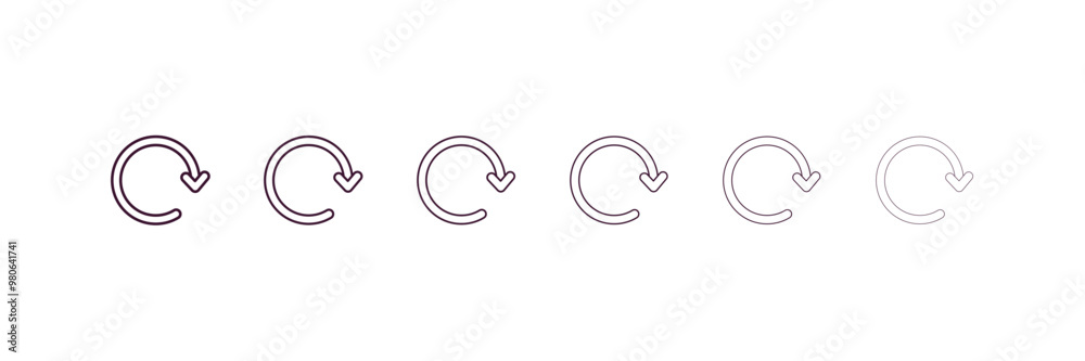 air outlet outline icon. Linear vector from user interface concept. 6 different line style air outlet icon included thin, light, regular, medium, bold, black air outlet outline icon. Linear vector from user interface concept. 6 different line style air outlet icon included thin, light, regular, medium, bold, black