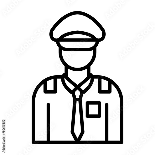 Police Man icon style