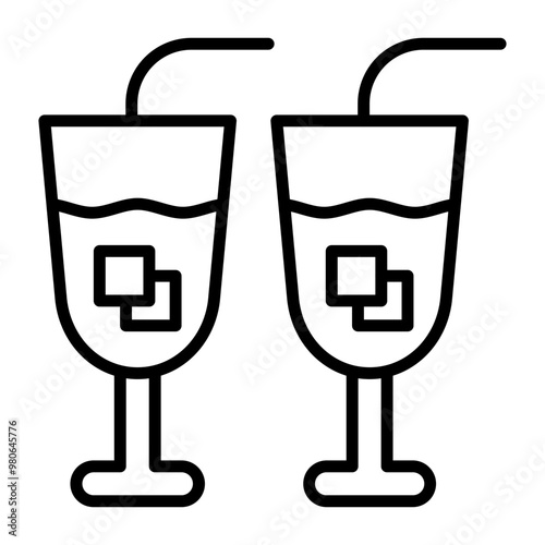 Free Drinks icon style