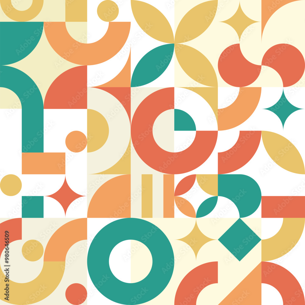 Harmonious Geometric Composition Background Harmonious Geometric Composition Background