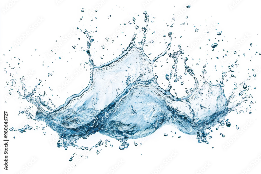 Water splash shape isolated on white background Water splash shape isolated on white background