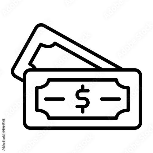 Dollar Bill icon style