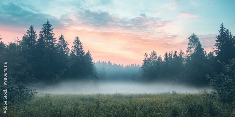 Fototapeta premium Wild nature square