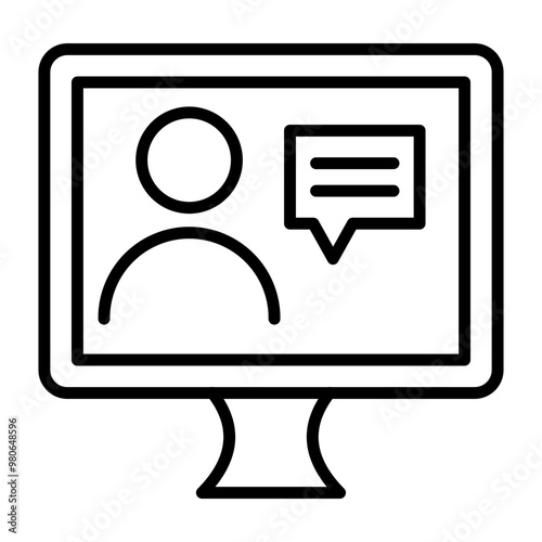 Online Counselling icon style