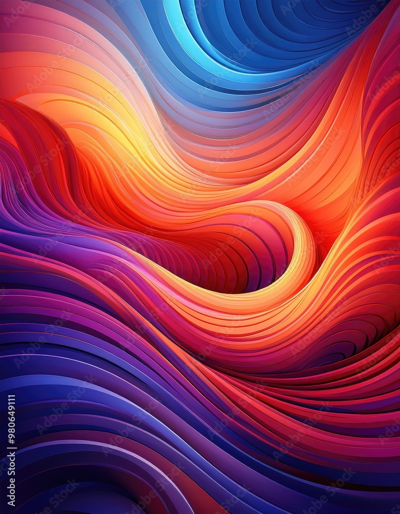 Abstract swirling colors