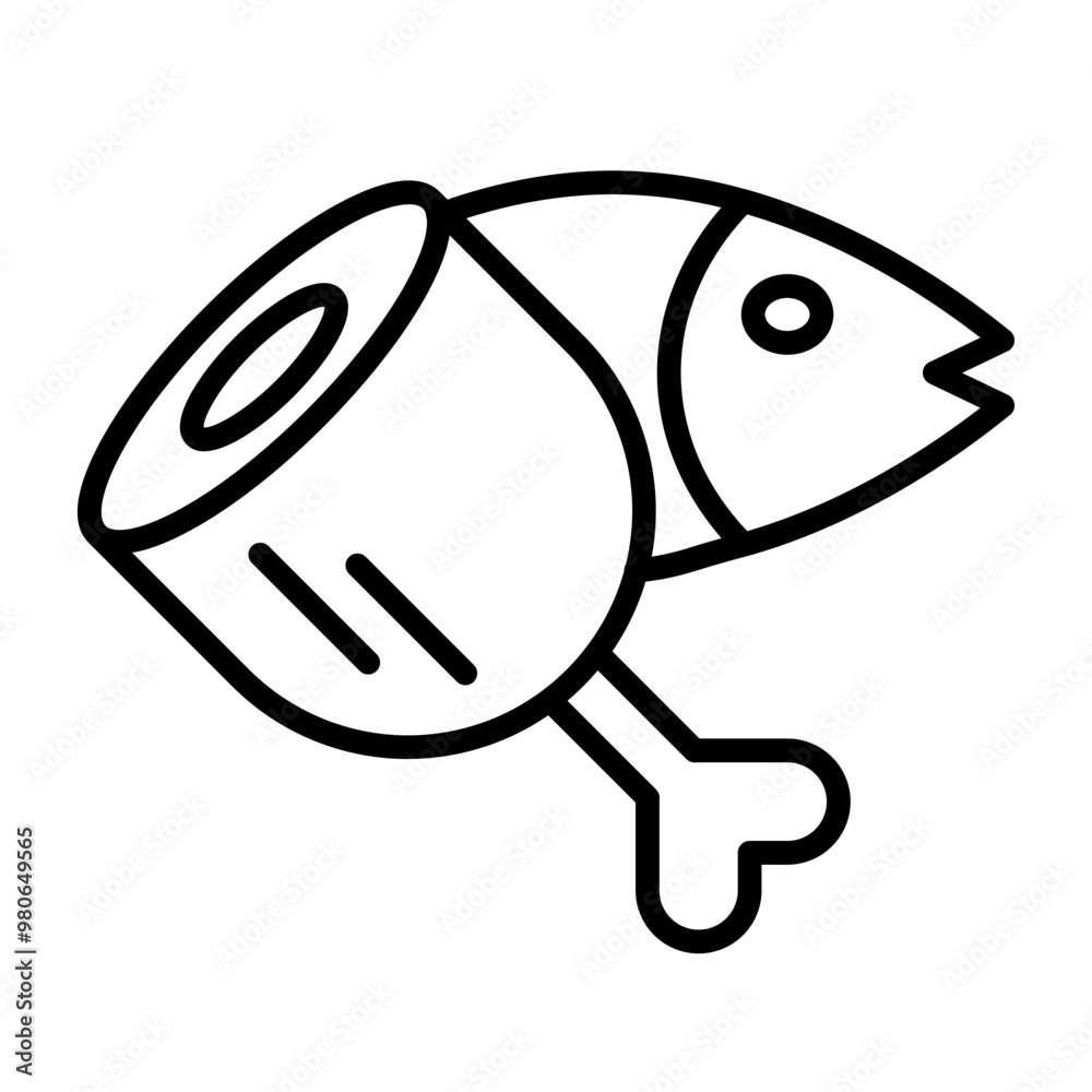 Obraz premium Paleo Diet icon style