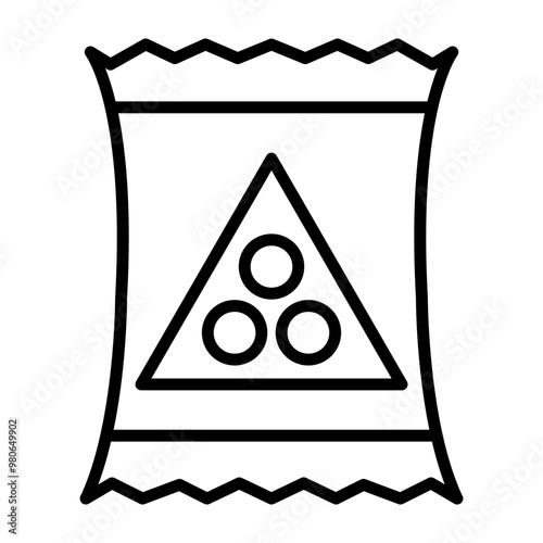 Snack icon style
