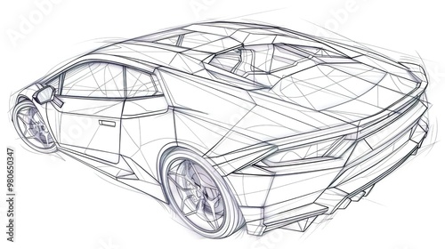 Car Concept Architect Blueprint