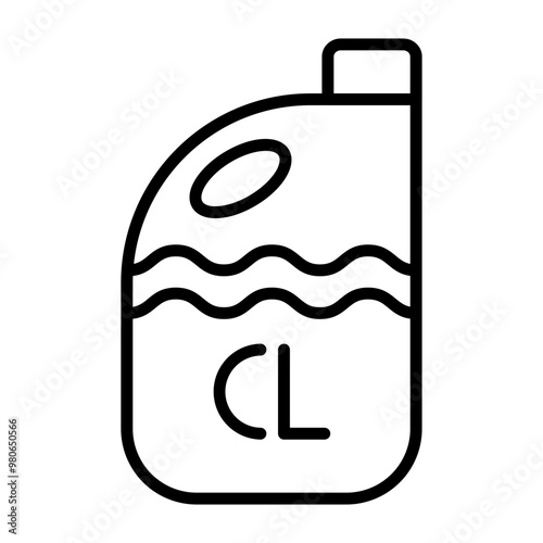 Chlorine icon style