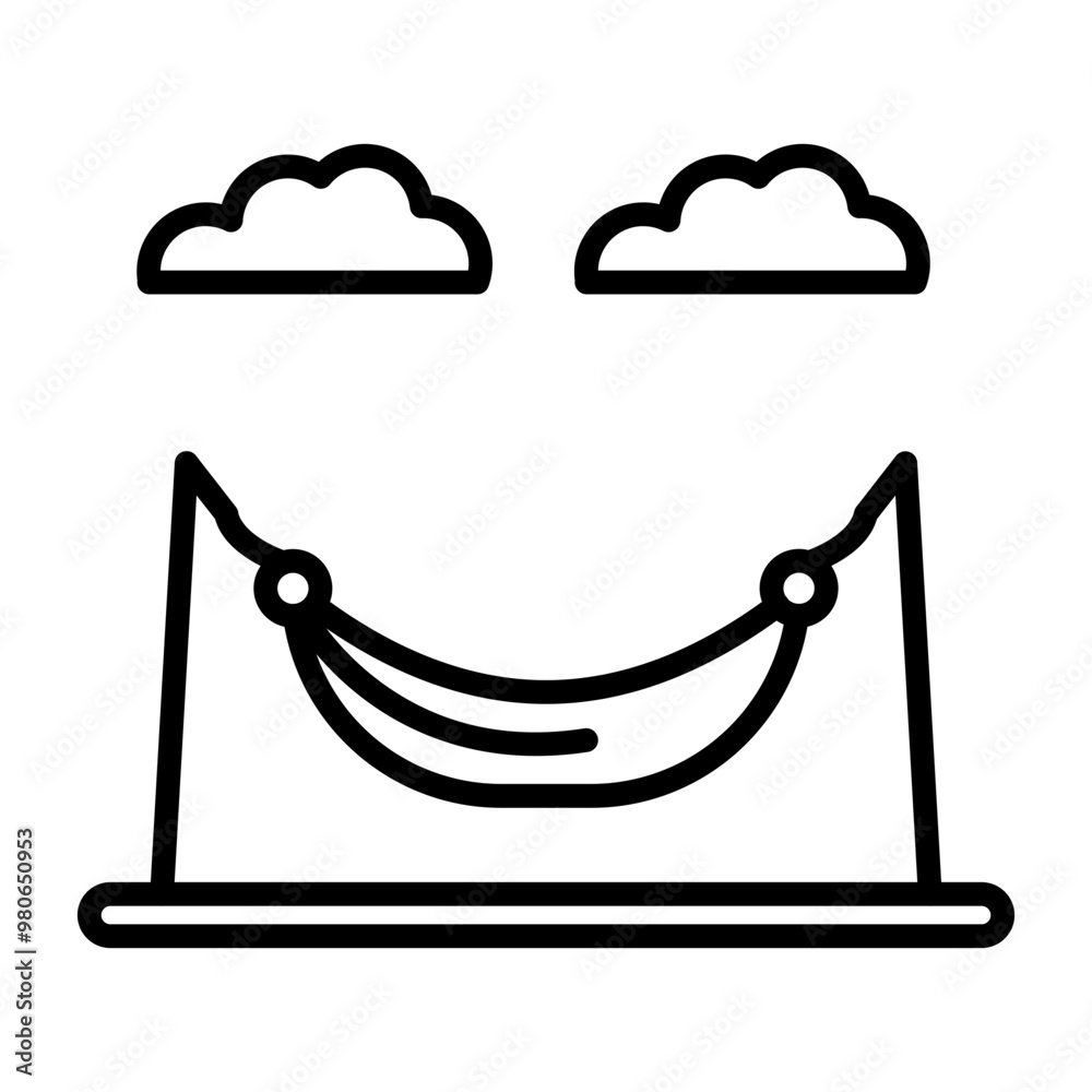 Hammock icon style Hammock icon style